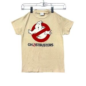 Vintage 80s Ghostbusters T Shirt Youth M Ched USA Single Stitch Movie Distressed